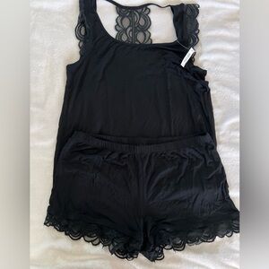 Adore Me Black Lace Sleepwear Set